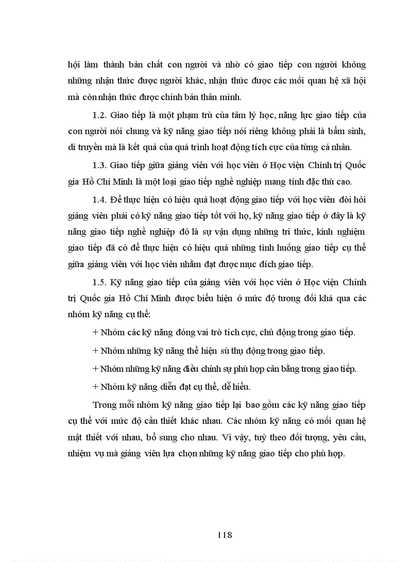 image for page Kỹ năng giao tiếp với học viên của giảng viên Học viện Chính trị quốc gia Hồ Chí Minh -