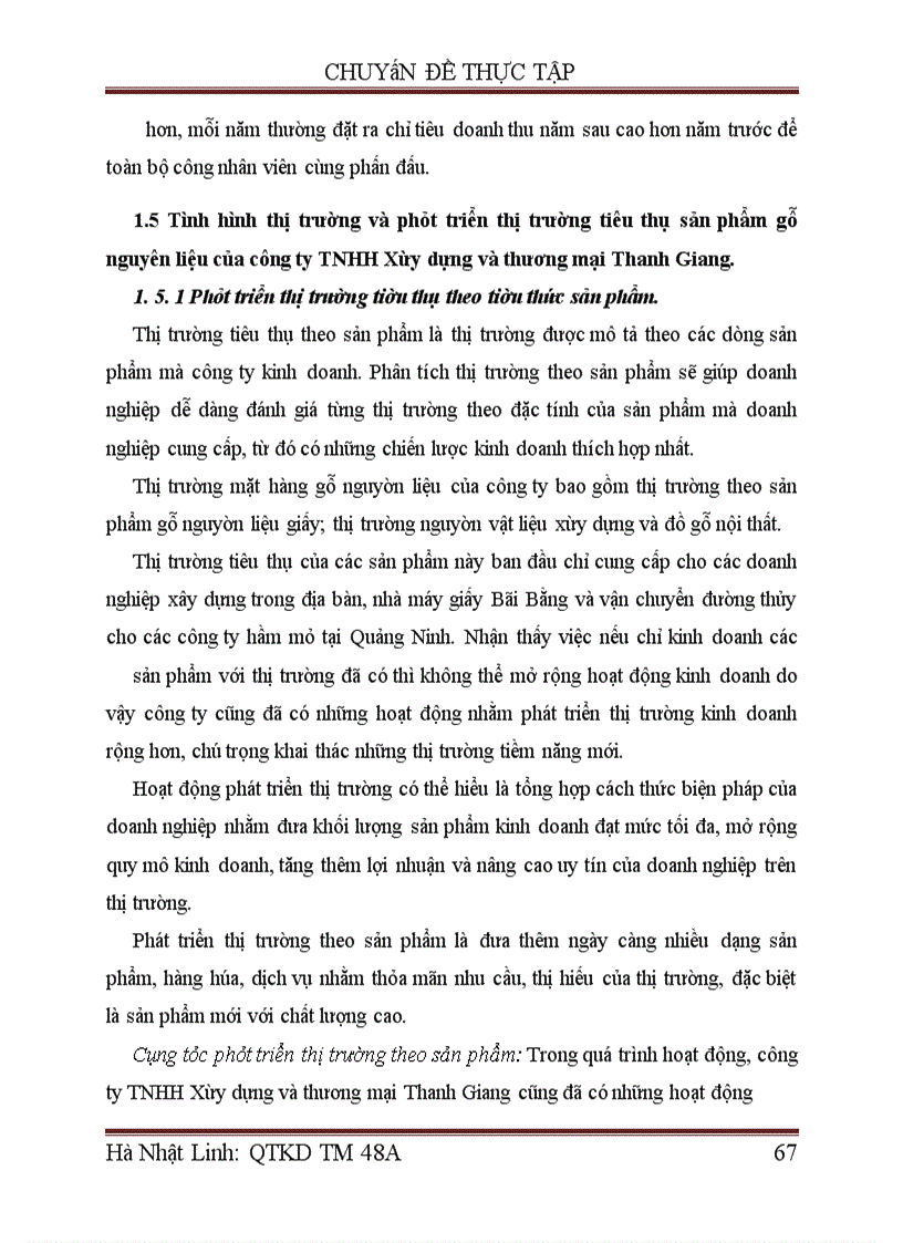 image for page Giải pháp phát triển thị trường tiêu thụ sản phẩm gỗ nguyên liệu của công ty TNHH Xây dựng và thương mại Thanh Giang.