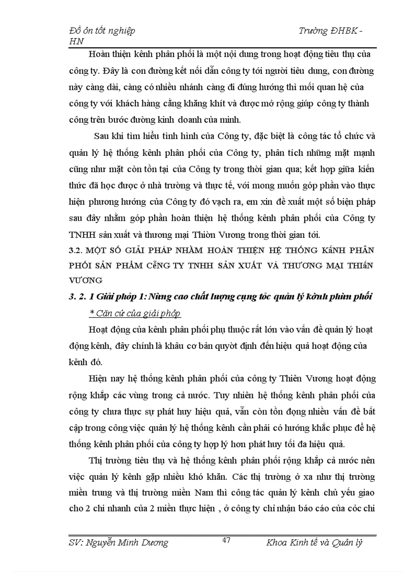 image for page Thiết kế một số giải pháp nhằm hoàn thiện hệ thống kênh phân phối sản phẩm của công ty TNHH SX – TM Thiên Vương