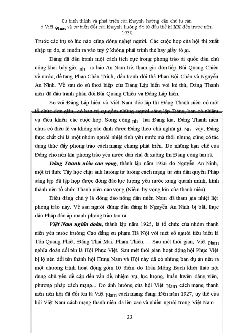 image for page Sự ra đời của giai cấp Tư sản, Tiểu tư sản và trào lưu dân chủ tư sản