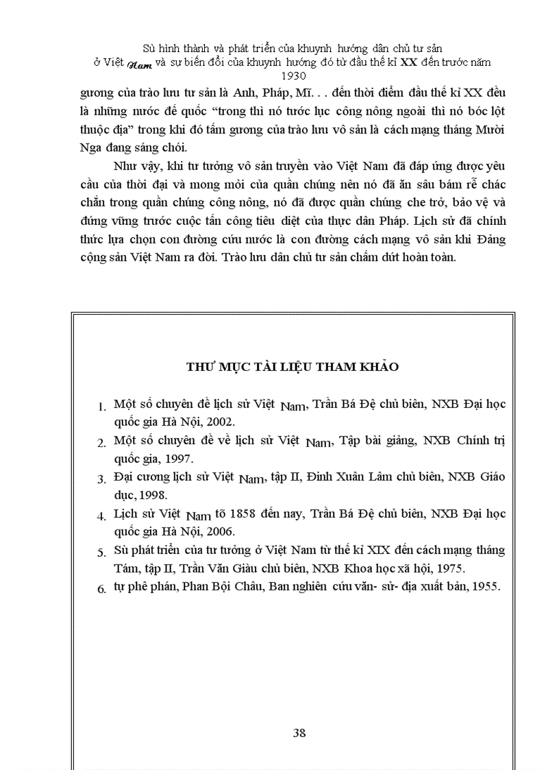 image for page Sự ra đời của giai cấp Tư sản, Tiểu tư sản và trào lưu dân chủ tư sản