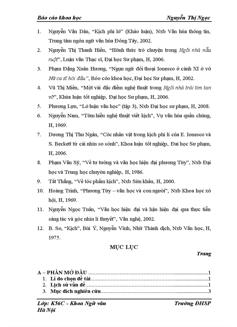 image for page Các nhân vật kịch phi lí của E. Ionesco và Bechket từ cái nhìn so sánh