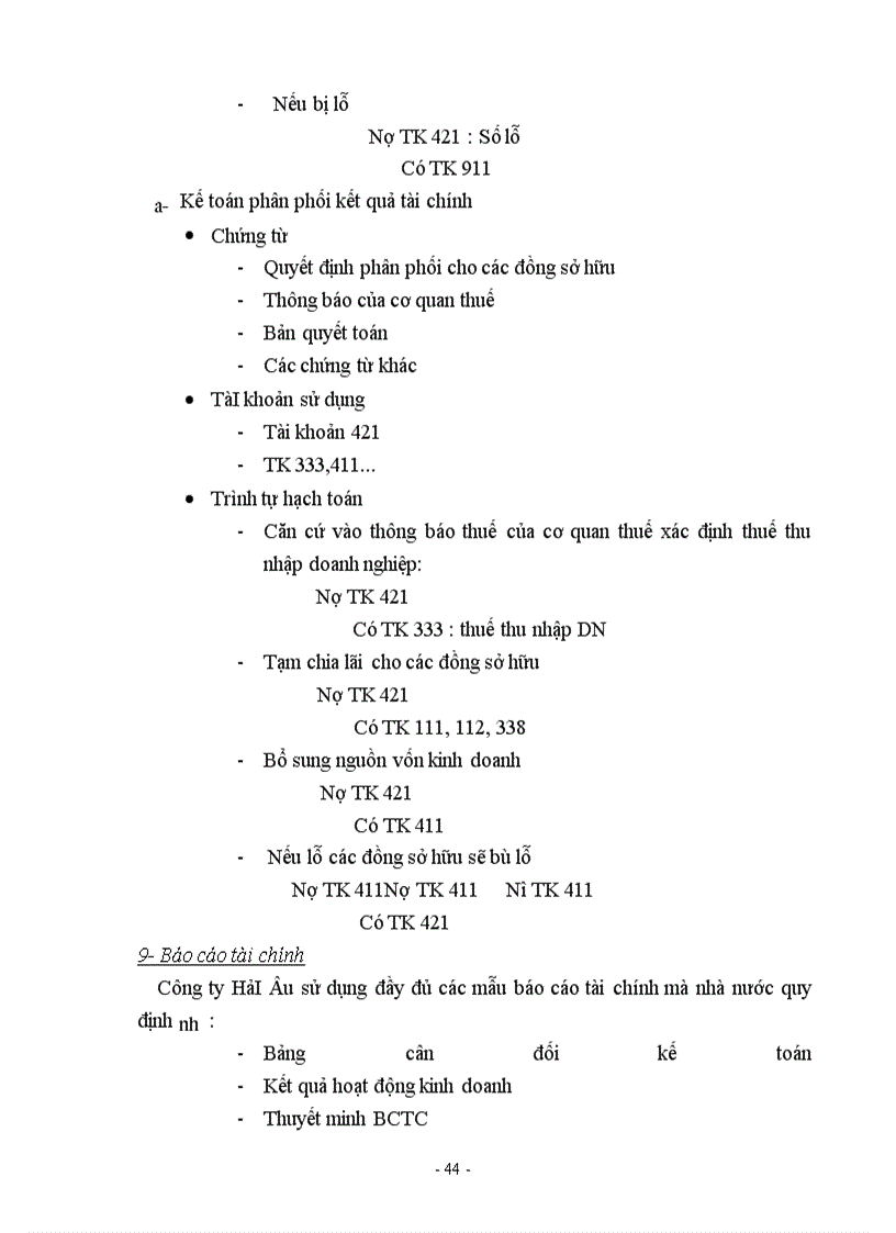 image for page Công tác tổ chức quản lý của công ty Hải Âu