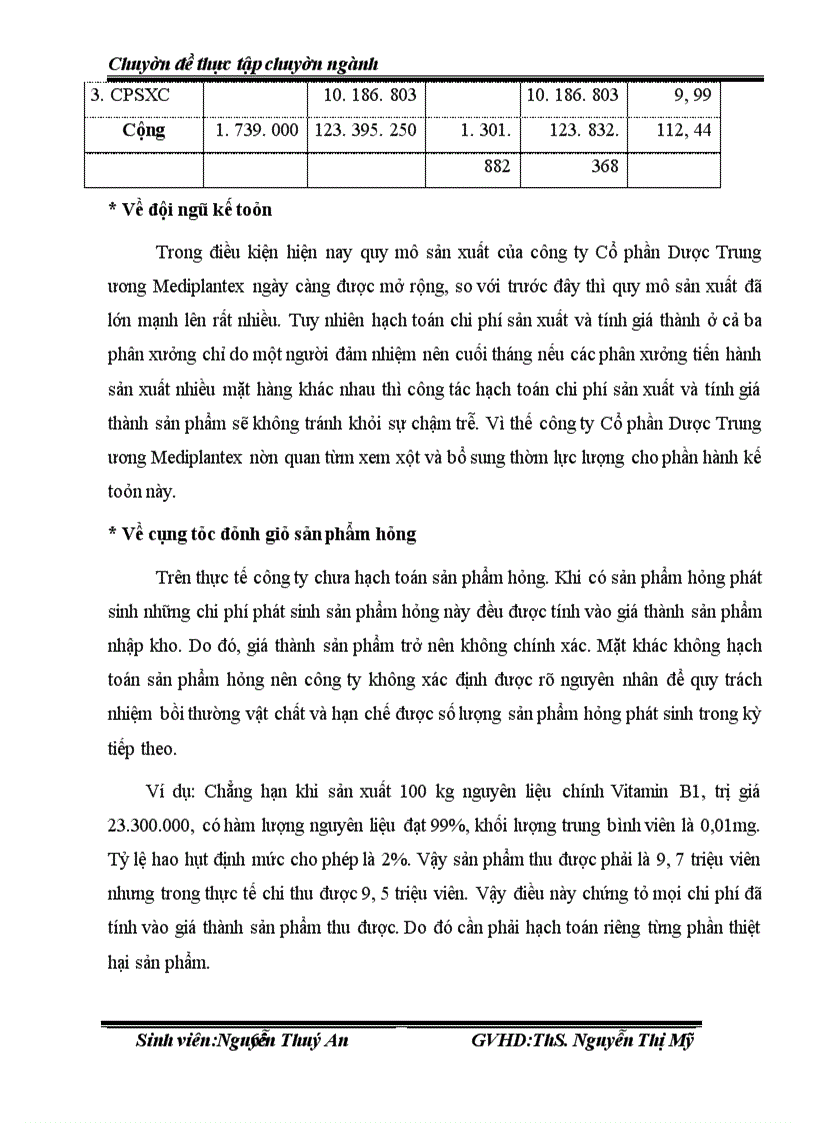 image for page Hoàn thiện kế toán tập hợp chi phí và tính giá thành sản phẩm tại công ty CP Dược TW Mediplantex