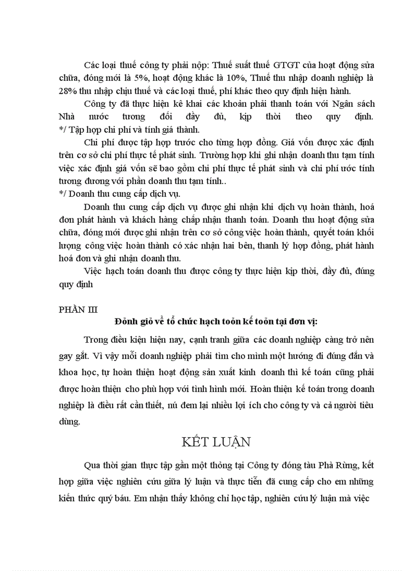 image for page Báo cáo tổng hợp tại: Công ty đóng tàu Phà Rừng