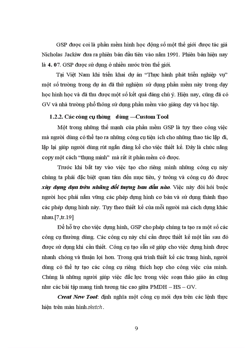 image for page Sử dụng phần mềm Geometer's Sketchpad hỗ trợ dạy học chương “Vectơ” Hình học 10