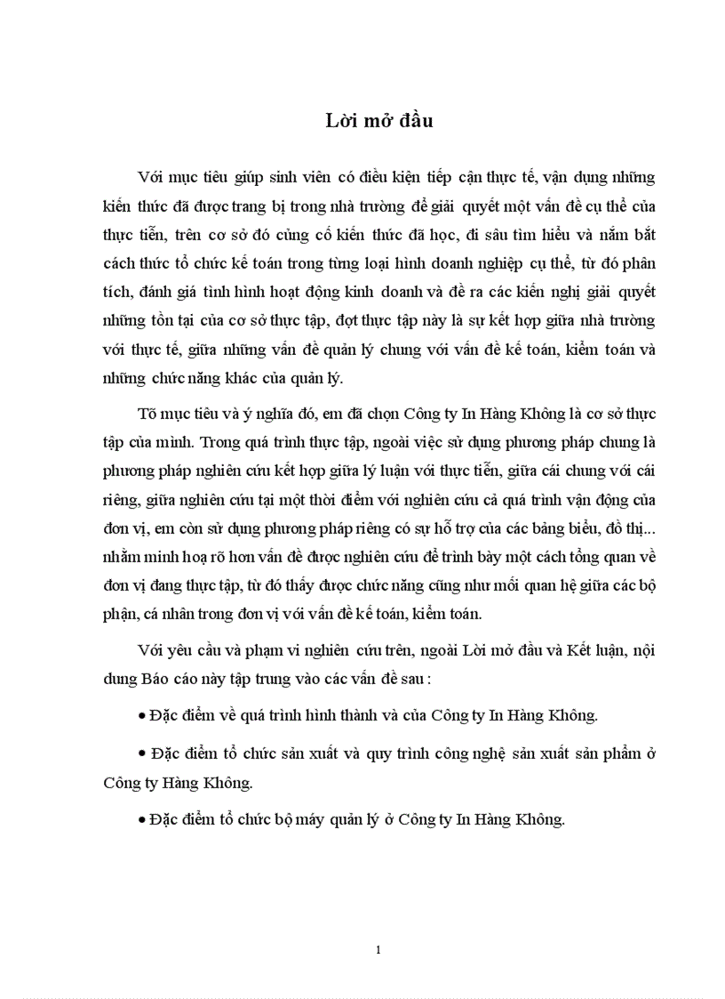 image for page Đặc điểm tổ chức sản xuất và tổ chức công tác kế toán ở Công ty Hàng Không