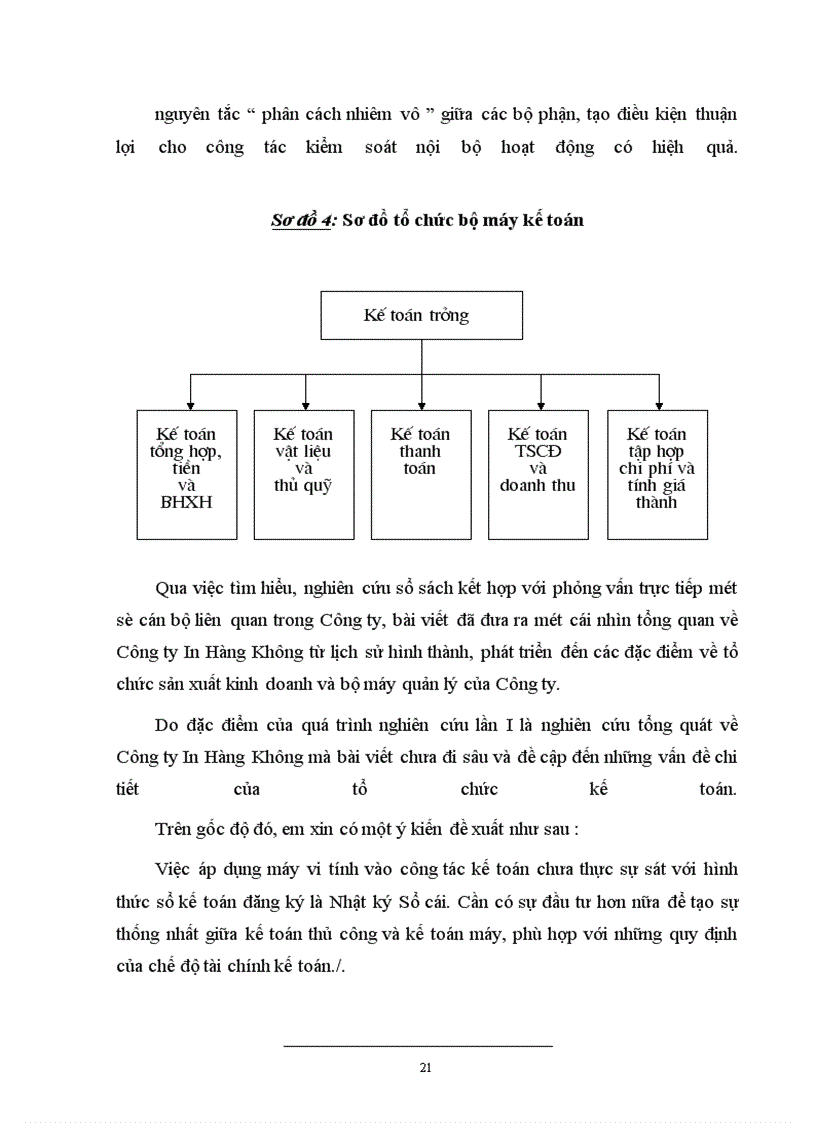 image for page Đặc điểm tổ chức sản xuất và tổ chức công tác kế toán ở Công ty Hàng Không