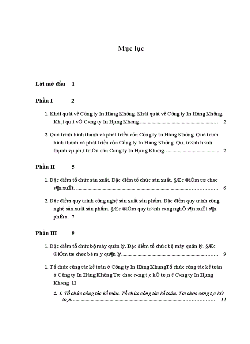 image for page Đặc điểm tổ chức sản xuất và tổ chức công tác kế toán ở Công ty Hàng Không