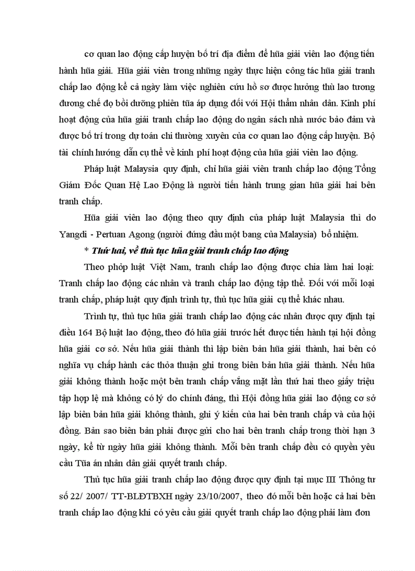 image for page Phương hướng hoàn thiện cơ chế giải quyết tranh chấp lao động của Việt nam dựa trên kinh nghiệm của Malaysia