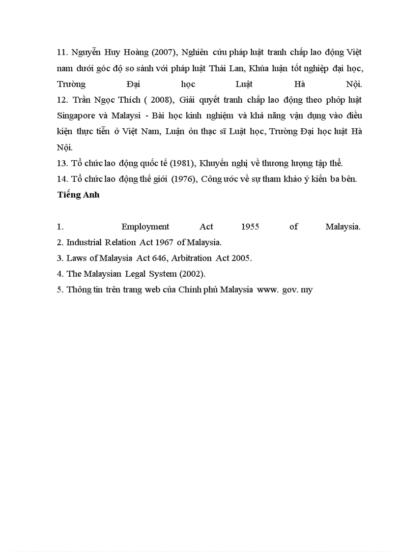 image for page Phương hướng hoàn thiện cơ chế giải quyết tranh chấp lao động của Việt nam dựa trên kinh nghiệm của Malaysia