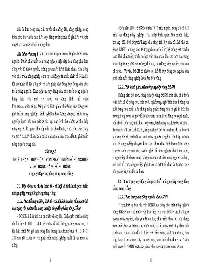 image for page Huy động vốn phát triển nông nghiệp vùng đồng bằng sông Hồng hiện nay