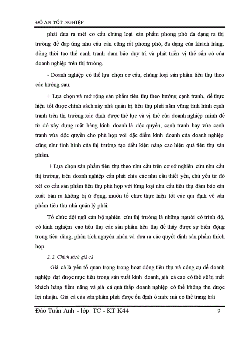 image for page Hoạt động tiêu thụ sản phẩm trong doanh nghiệp