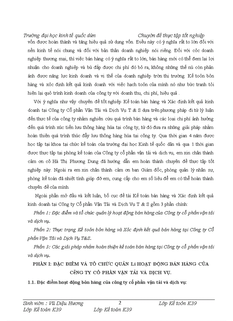 image for page Thực trạng Kế toán bán hàng và Xác định kết quả bán hàng tại Công ty Cổ phần Vận Tải và Dịch Vụ T&S
