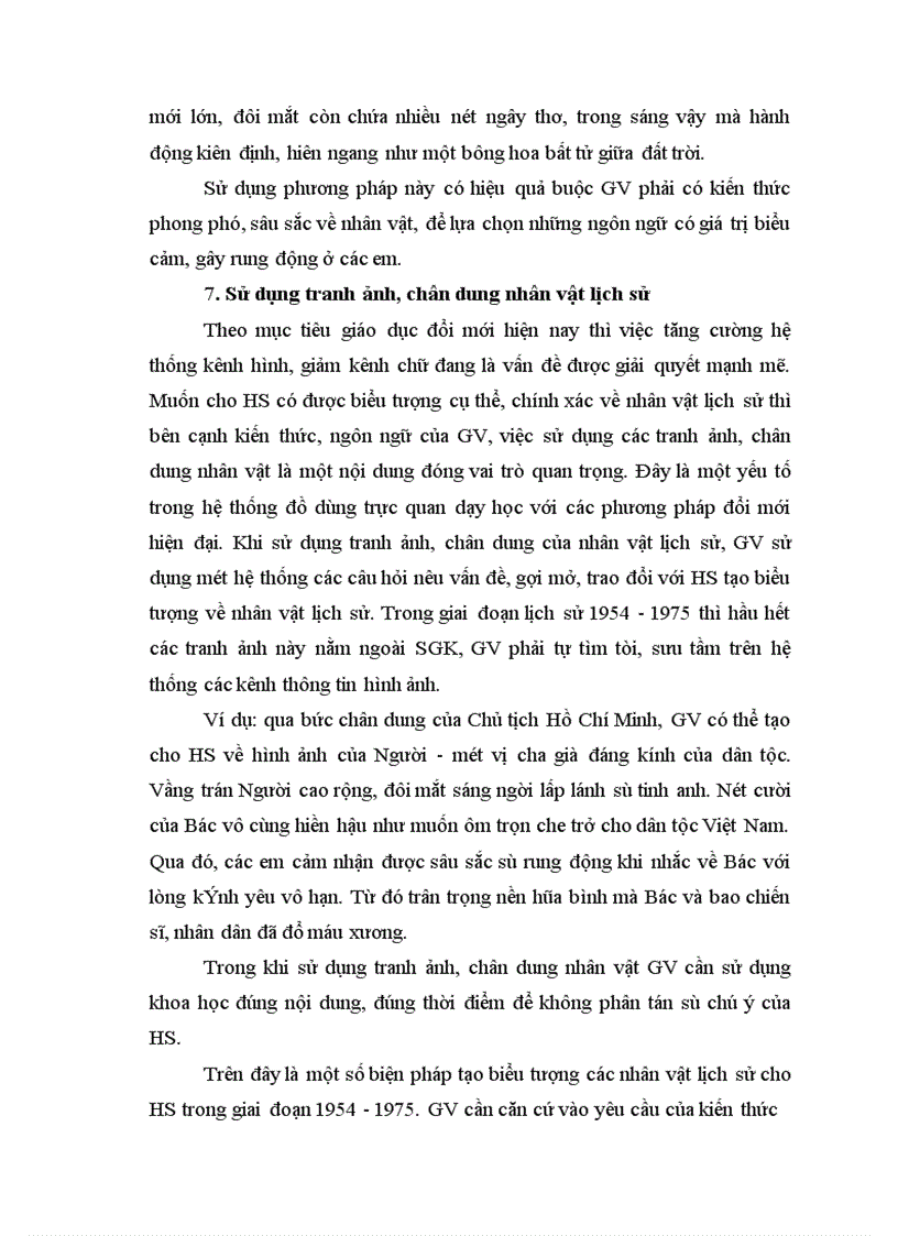 image for page Một số biện pháp tạo biểu tượng nhân vật trong dạy học lịch sử Việt Nam 1954 – 1975 cho học sinh lớp 12 THPT