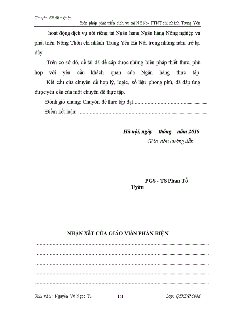 image for page Biện pháp phát triển dịch vụ tại Ngân hàng Nông nghiệp và phát triển Nông Thôn chi nhánh Trung Yên Hà Nội