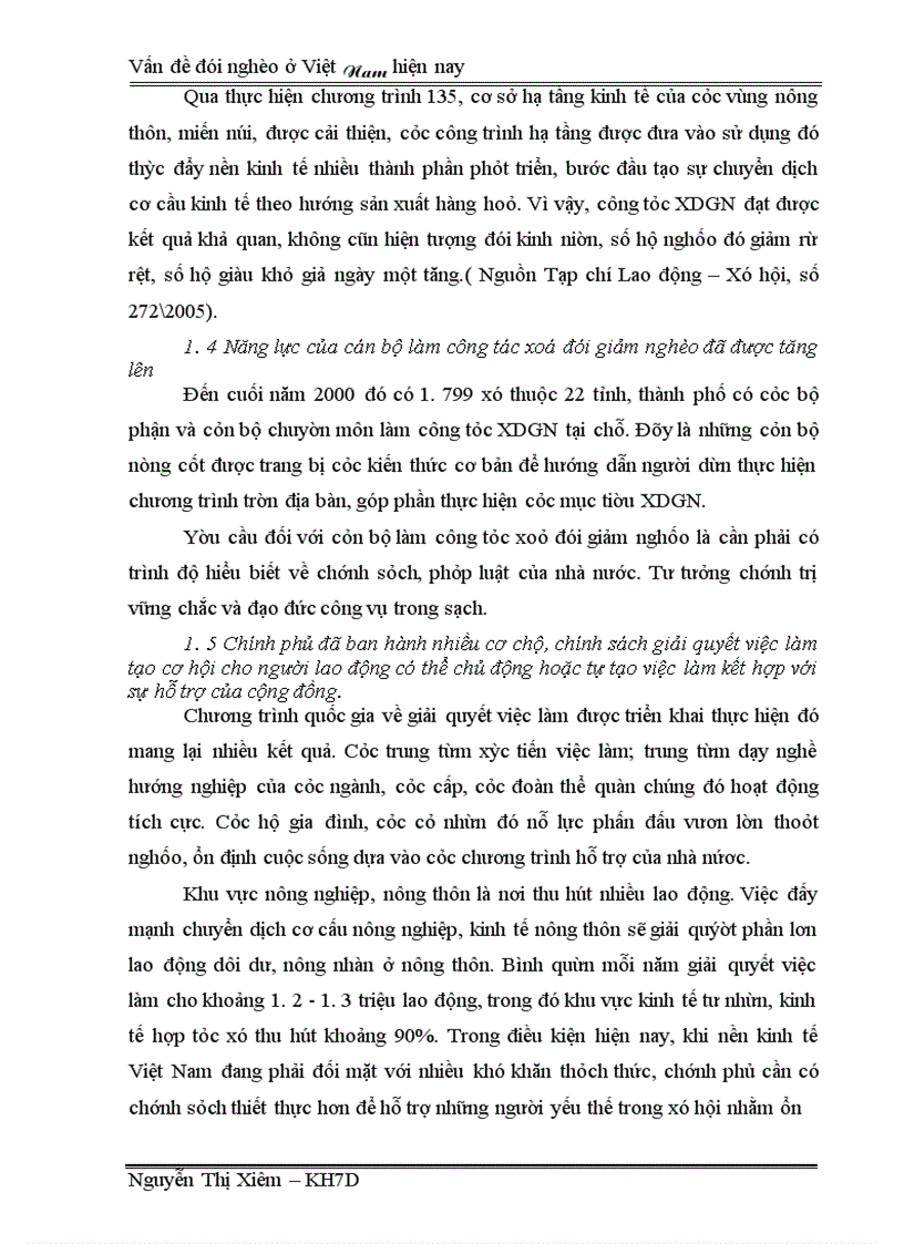 image for page Thực trạng đói nghèo của việt nam trong những năm qua và những giải pháp