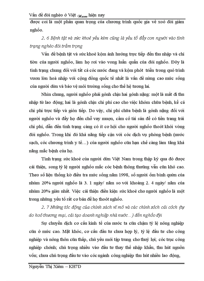 image for page Thực trạng đói nghèo của việt nam trong những năm qua và những giải pháp