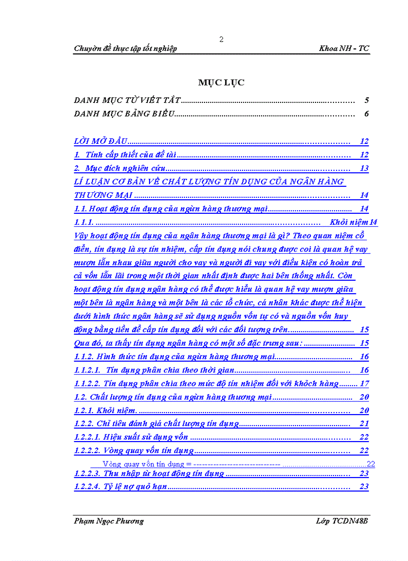 image for page Nâng cao chất lượng tín dụng tại NHNo & PTNT chi nhánh Thanh Xuân