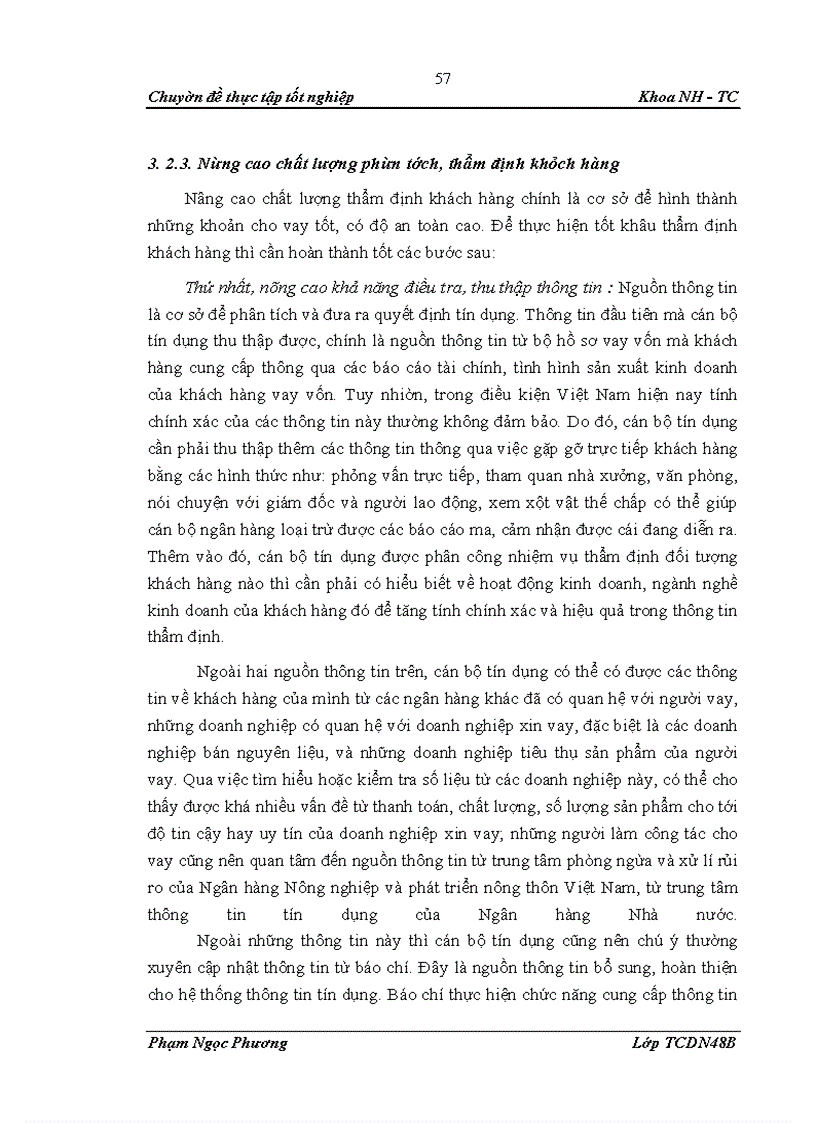 image for page Nâng cao chất lượng tín dụng tại NHNo & PTNT chi nhánh Thanh Xuân