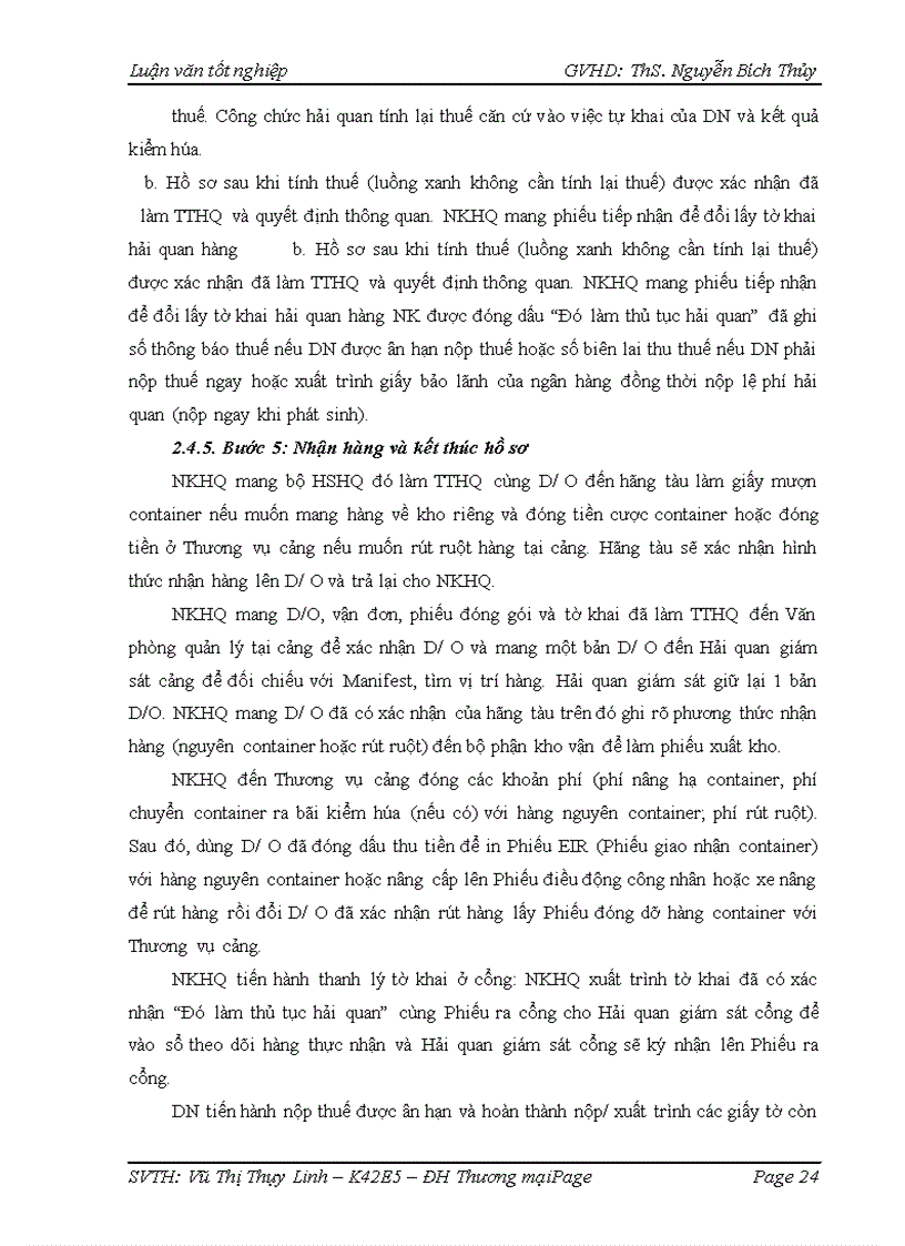 image for page Hoàn thiện quy trình thực hiện thủ tục hải quan nhập khẩu mặt hàng máy xúc – đào từ thị trường Nhật Bản của Công ty cổ phần xuất nhập khẩu Tạp phẩm – TOCONTAP