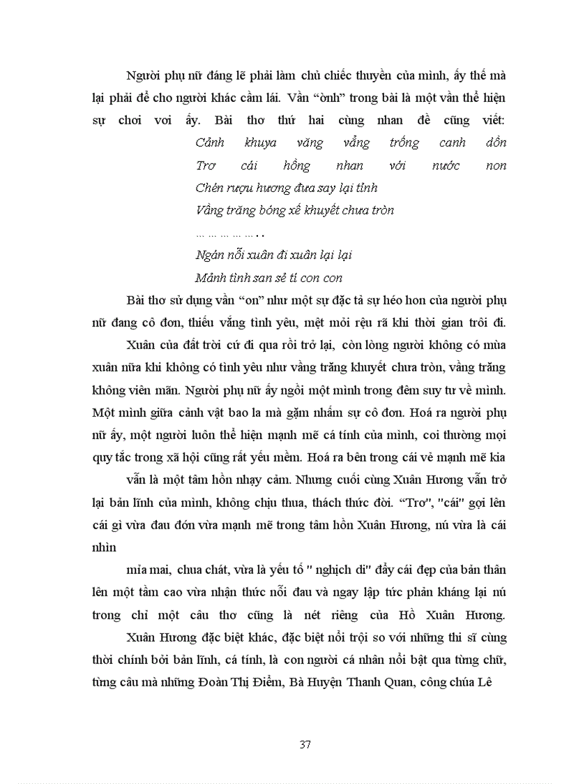 image for page Chủ nghĩa hiện sinh thể hiện trong Hồ Xuân Hương