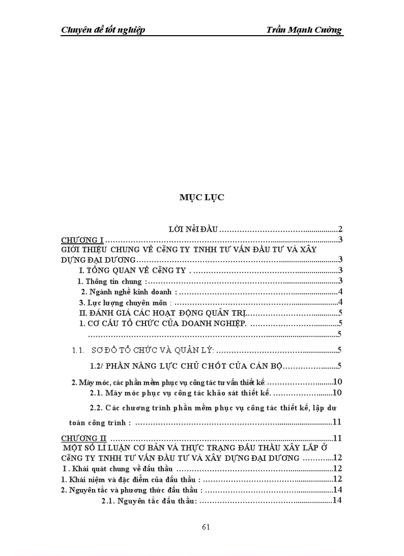 image for page Thực Trạng và Các Tiêu Chí Cạnh Tranh Trong Đấu Thầu Ở Công Ty TNHH Tư Vấn Đầu Tư và Xây Dựng Đại Dương