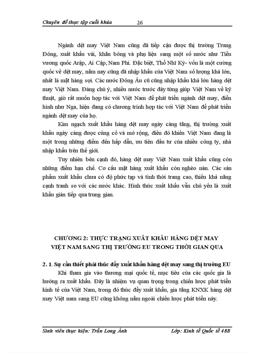 image for page Hoạt động xuất khẩu hàng dệt may Việt Nam sang thị trường EU