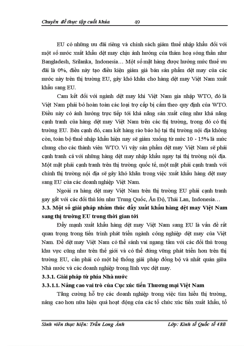 image for page Hoạt động xuất khẩu hàng dệt may Việt Nam sang thị trường EU