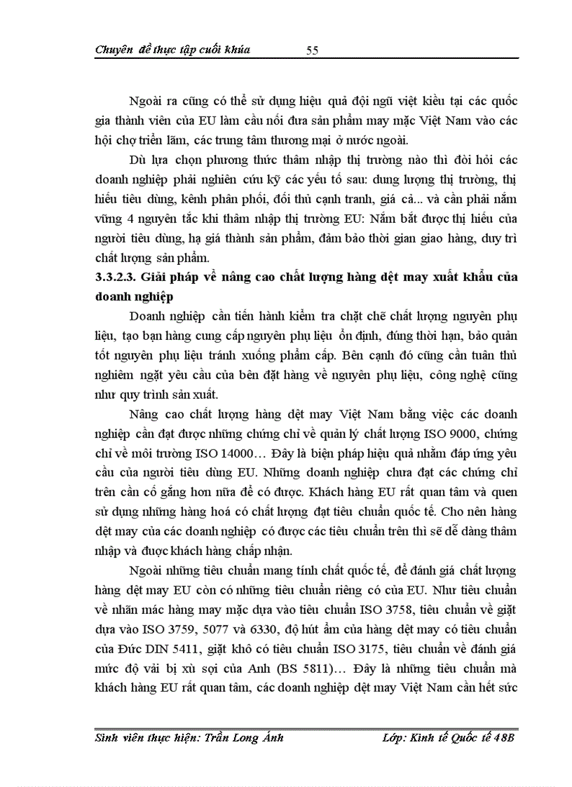 image for page Hoạt động xuất khẩu hàng dệt may Việt Nam sang thị trường EU