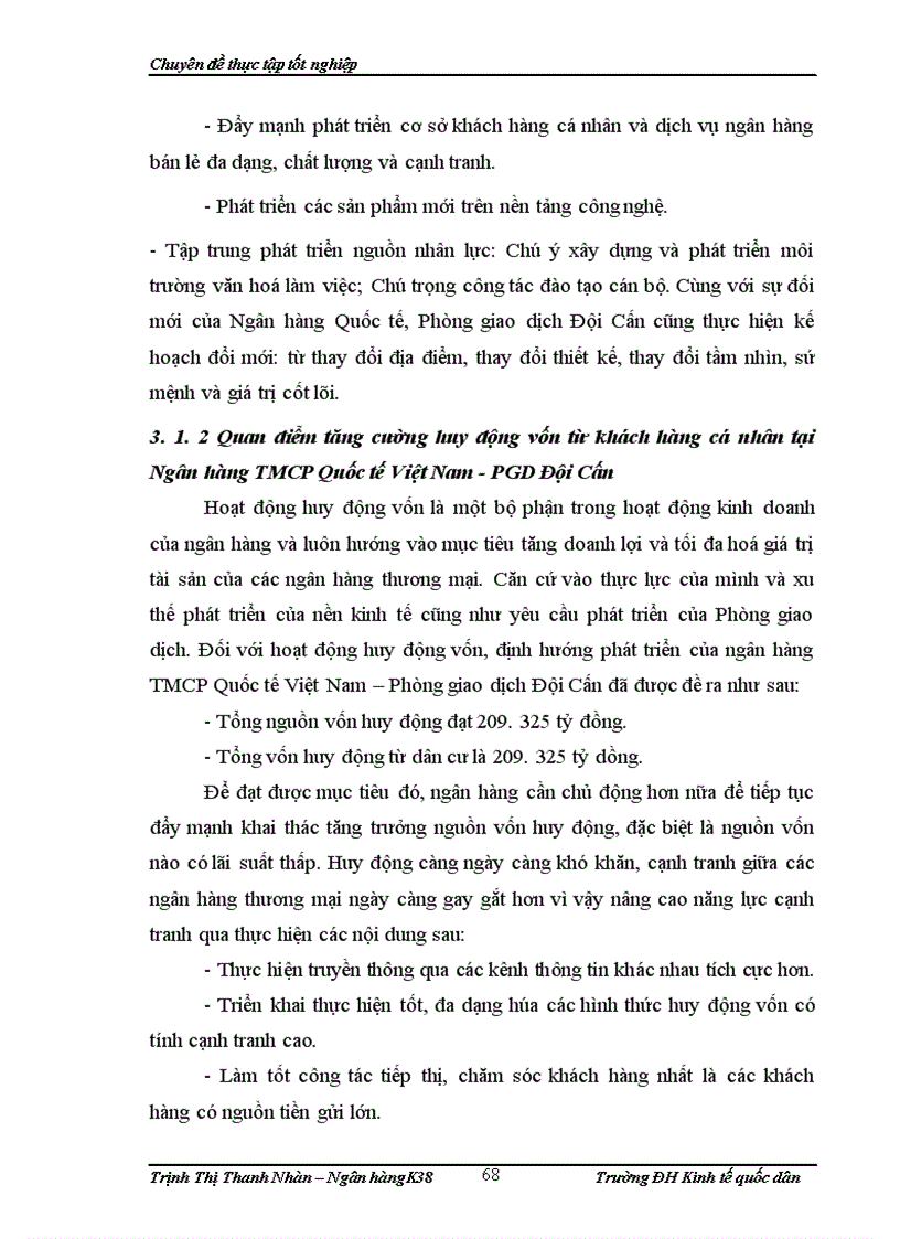image for page Tăng cường huy động vốn từ khách hàng cá nhân tại Ngân hàng TMCP Quốc tế Việt Nam – Phòng giao dịch Đội Cấn.