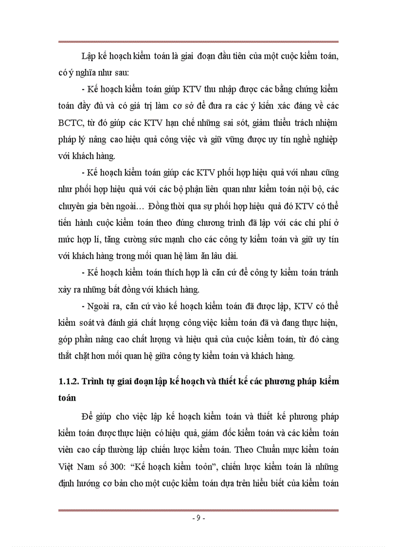 image for page Lập kế hoạch kiểm toán trong kiểm toán Báo cáo tài chính ở các công ty kiểm toán độc lập tại Việt Nam