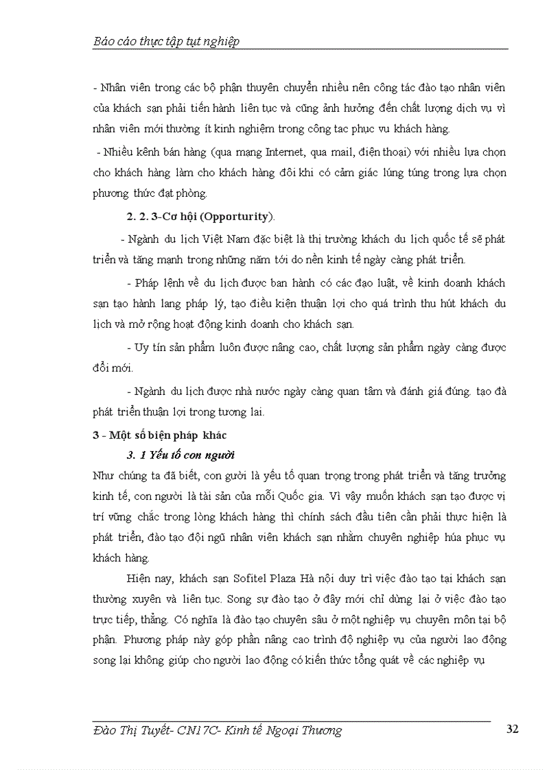 image for page Thực trạng kinh doanh ở khách sạn Sofitel Plaza Hanoi