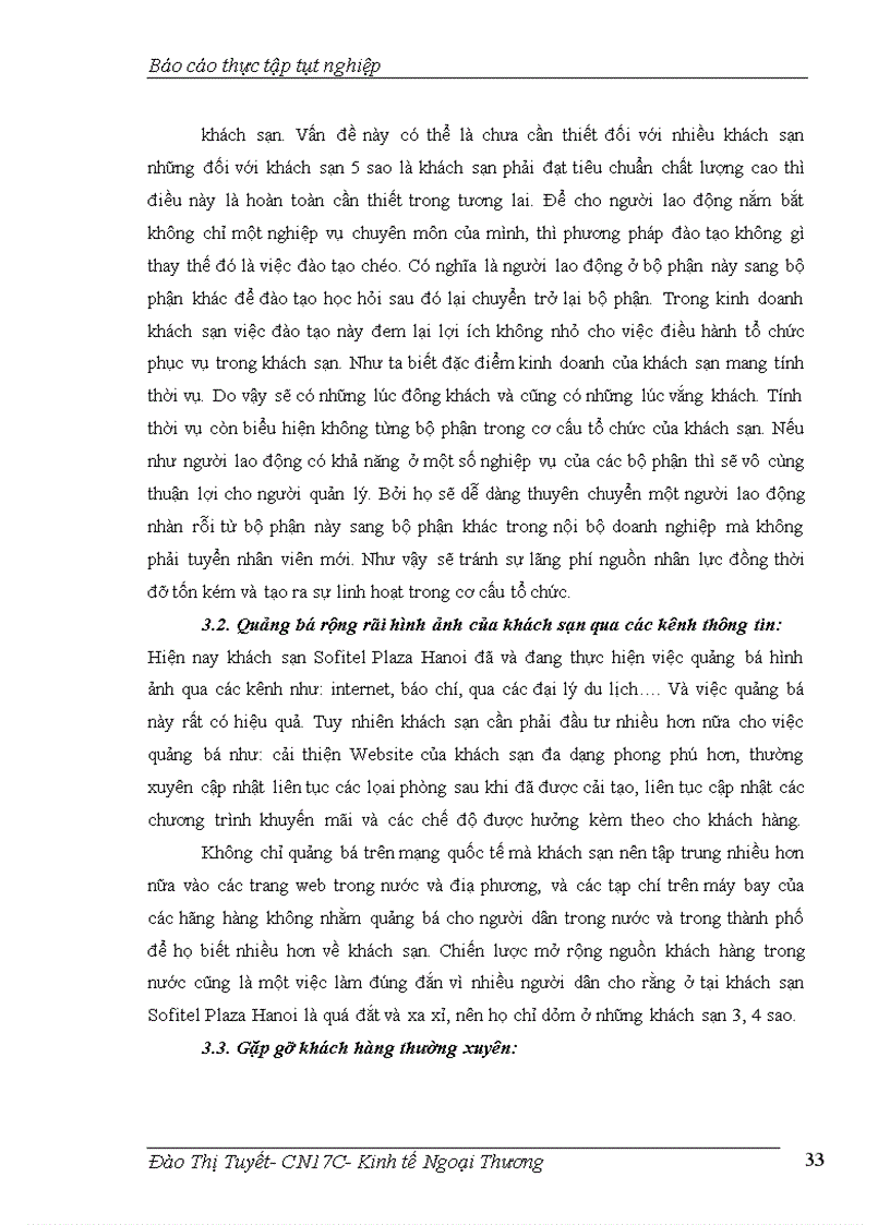 image for page Thực trạng kinh doanh ở khách sạn Sofitel Plaza Hanoi