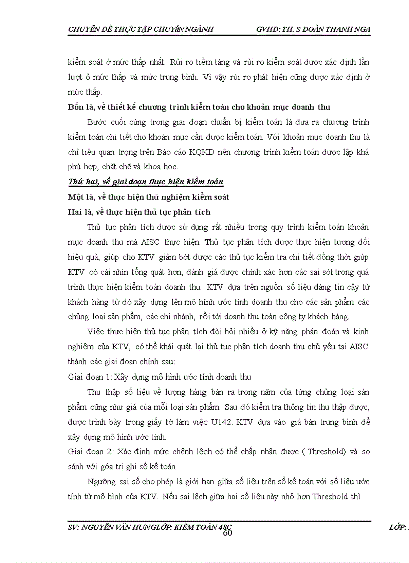 image for page Hoàn thiện quy trình kiểm toán khoản mục doanh thu trong kiểm toán Báo cáo tài chính do Công ty Trách nhiệm hữu hạn Kiểm toán và Dịch vụ Tin học Thành phố Hồ Chí Minh thực hiện