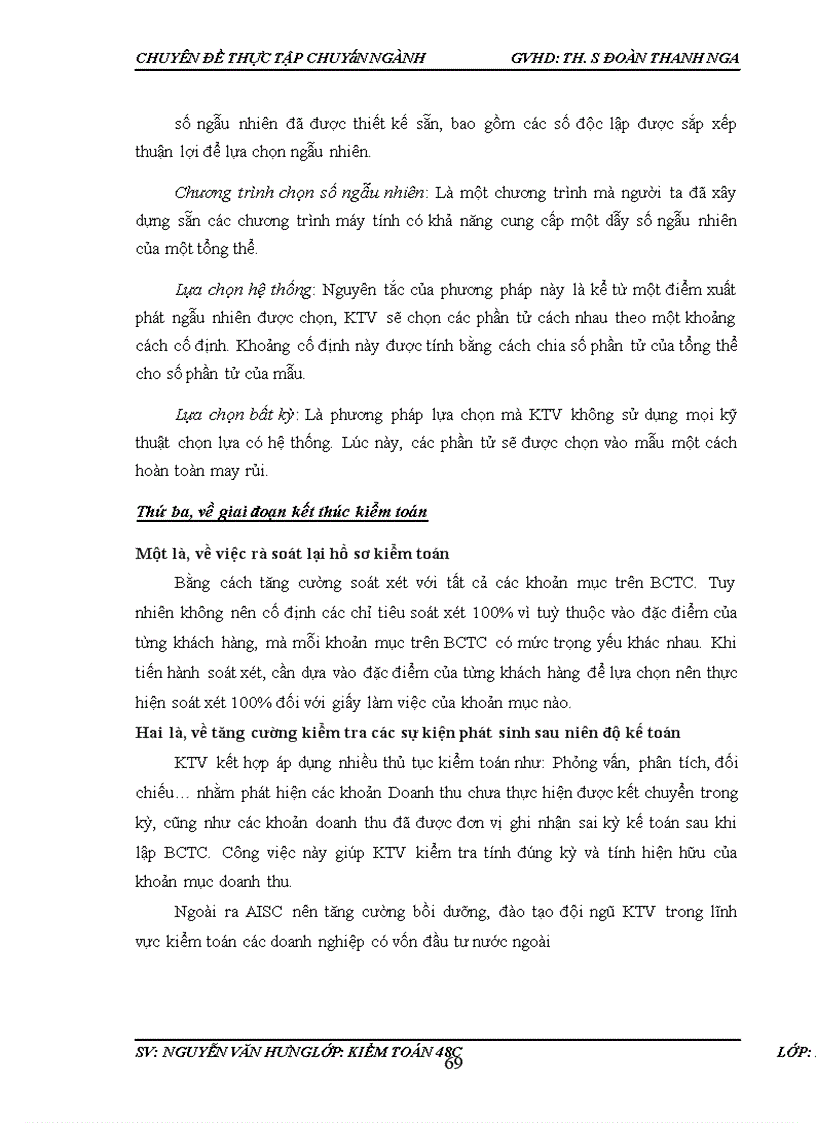 image for page Hoàn thiện quy trình kiểm toán khoản mục doanh thu trong kiểm toán Báo cáo tài chính do Công ty Trách nhiệm hữu hạn Kiểm toán và Dịch vụ Tin học Thành phố Hồ Chí Minh thực hiện