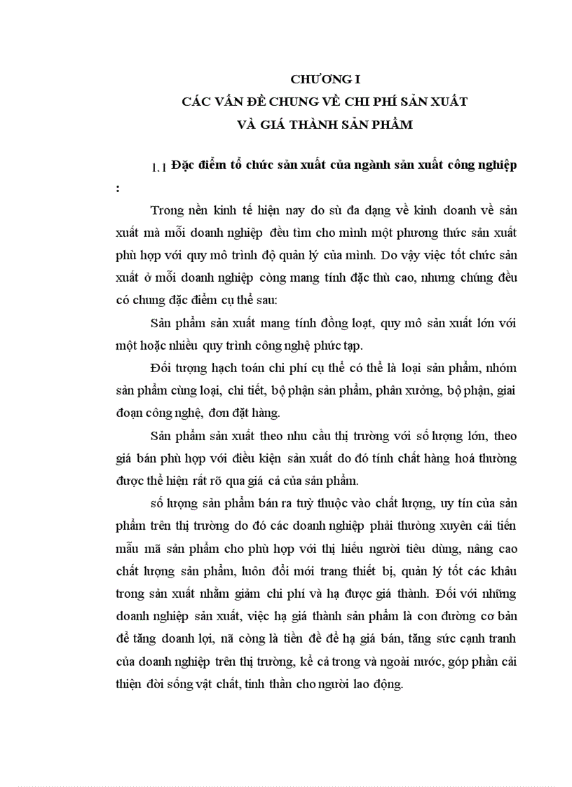 image for page Các vấn đề chung về chi phí sản xuất và giá thành sản phẩm