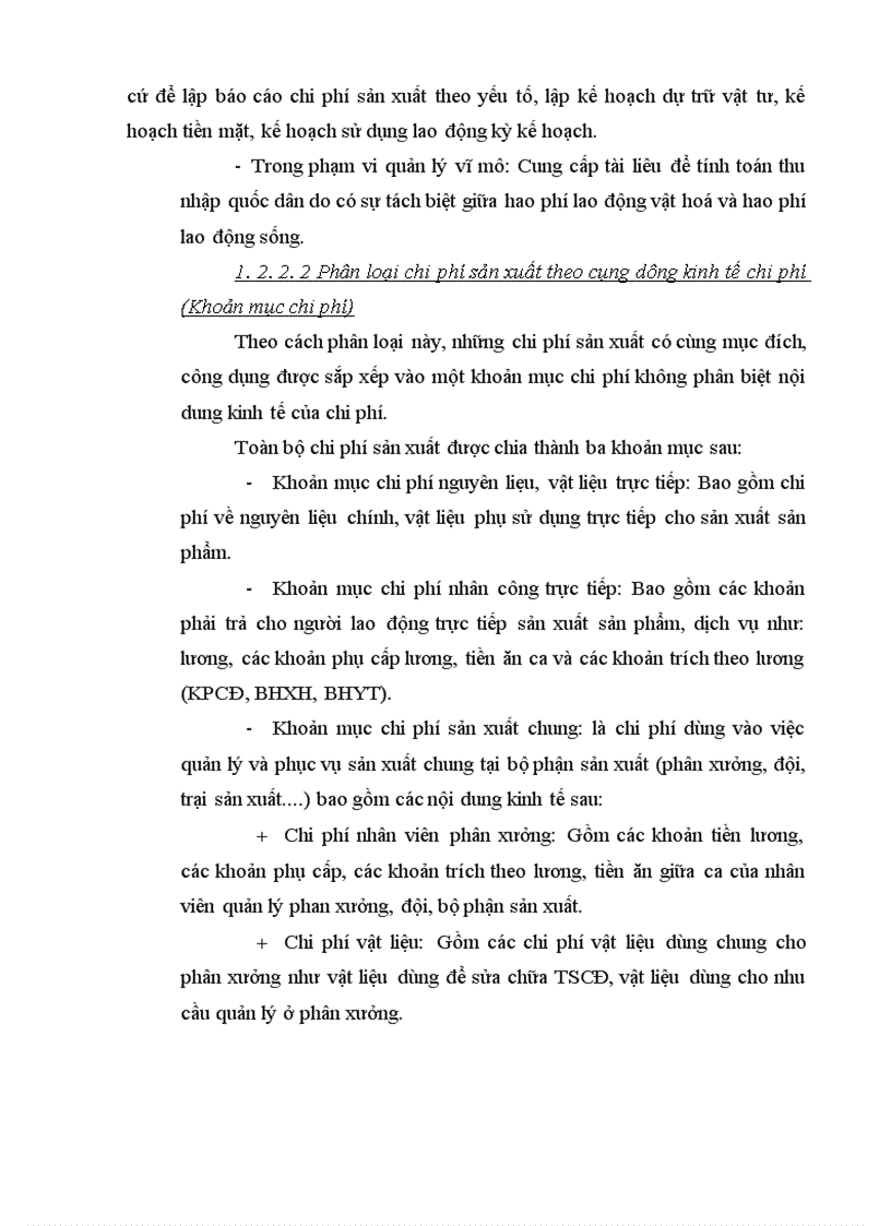 image for page Các vấn đề chung về chi phí sản xuất và giá thành sản phẩm