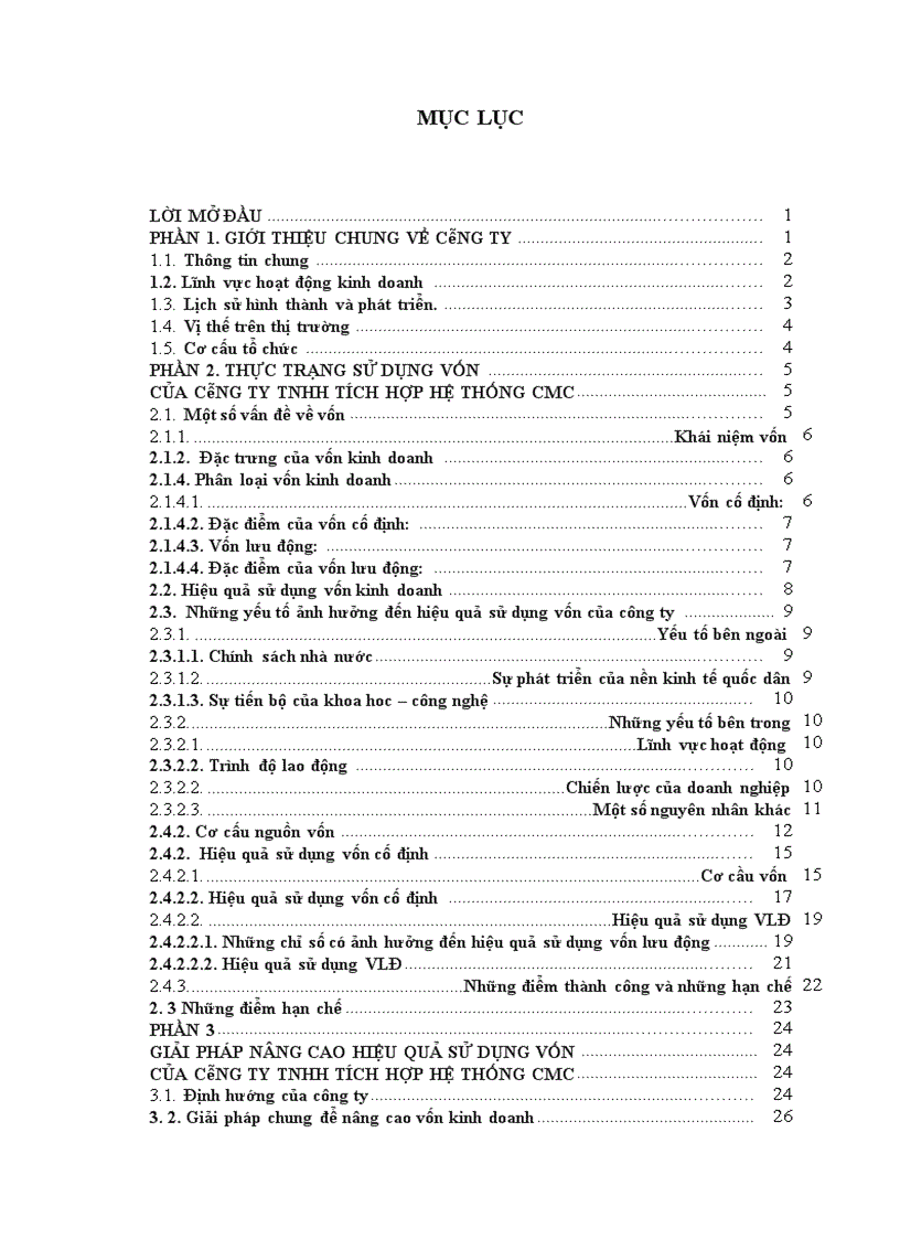 image for page Nâng cao hiệu quả sử dụng vốn của Công ty TNHH Tích hợp hệ thống CMC