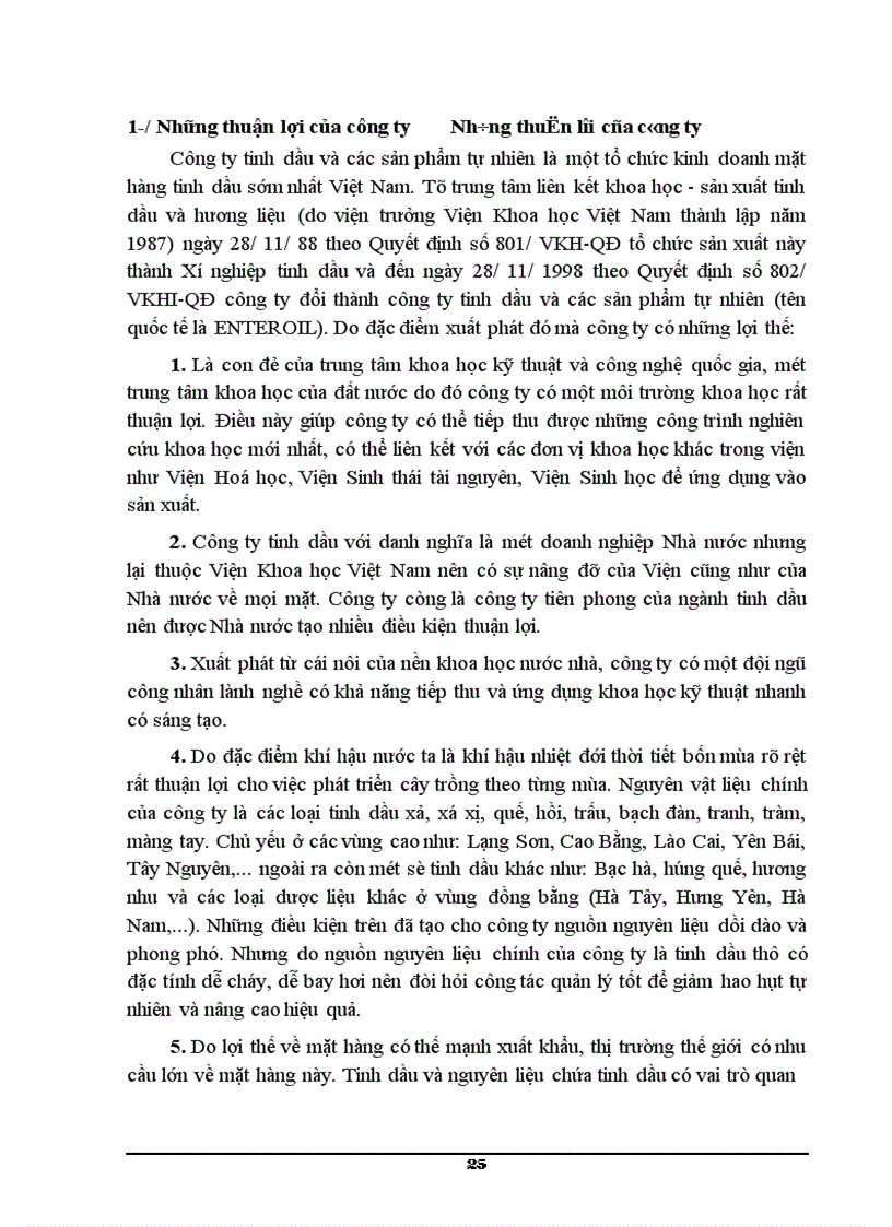 image for page Môi trường kinh doanh của công ty tinh dầu và các sản phẩm tự nhiên