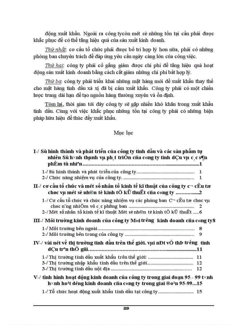 image for page Môi trường kinh doanh của công ty tinh dầu và các sản phẩm tự nhiên
