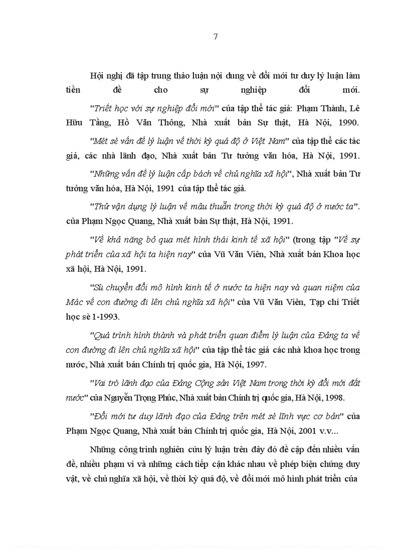 image for page Những vấn đề lý luận của chủ nghĩa Mác - Lênin liên quan đến công cuộc đổi mới ở nước ta đã được triển khai