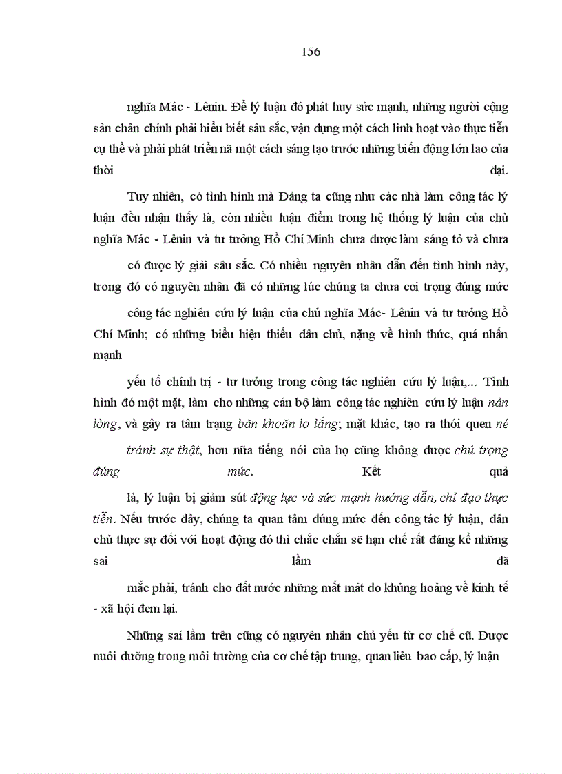 image for page Những vấn đề lý luận của chủ nghĩa Mác - Lênin liên quan đến công cuộc đổi mới ở nước ta đã được triển khai