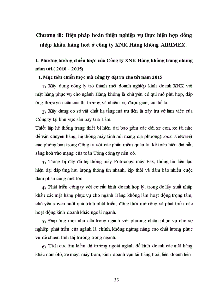 image for page Tình hình thực hiện hợp đồng nhập khẩu hàng hoá ở công ty Xuất Nhập khẩu Hàng không