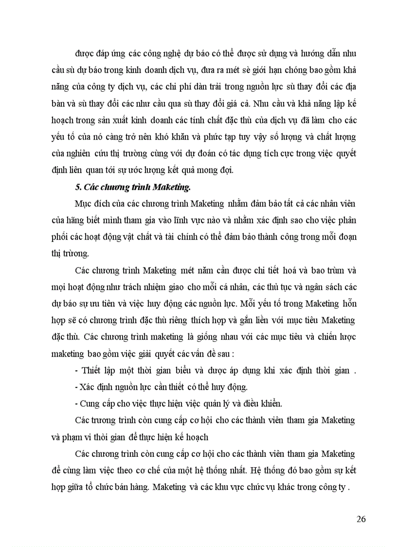 image for page Hiện trạng Marketing trong doanh nghiệp dịch vụ