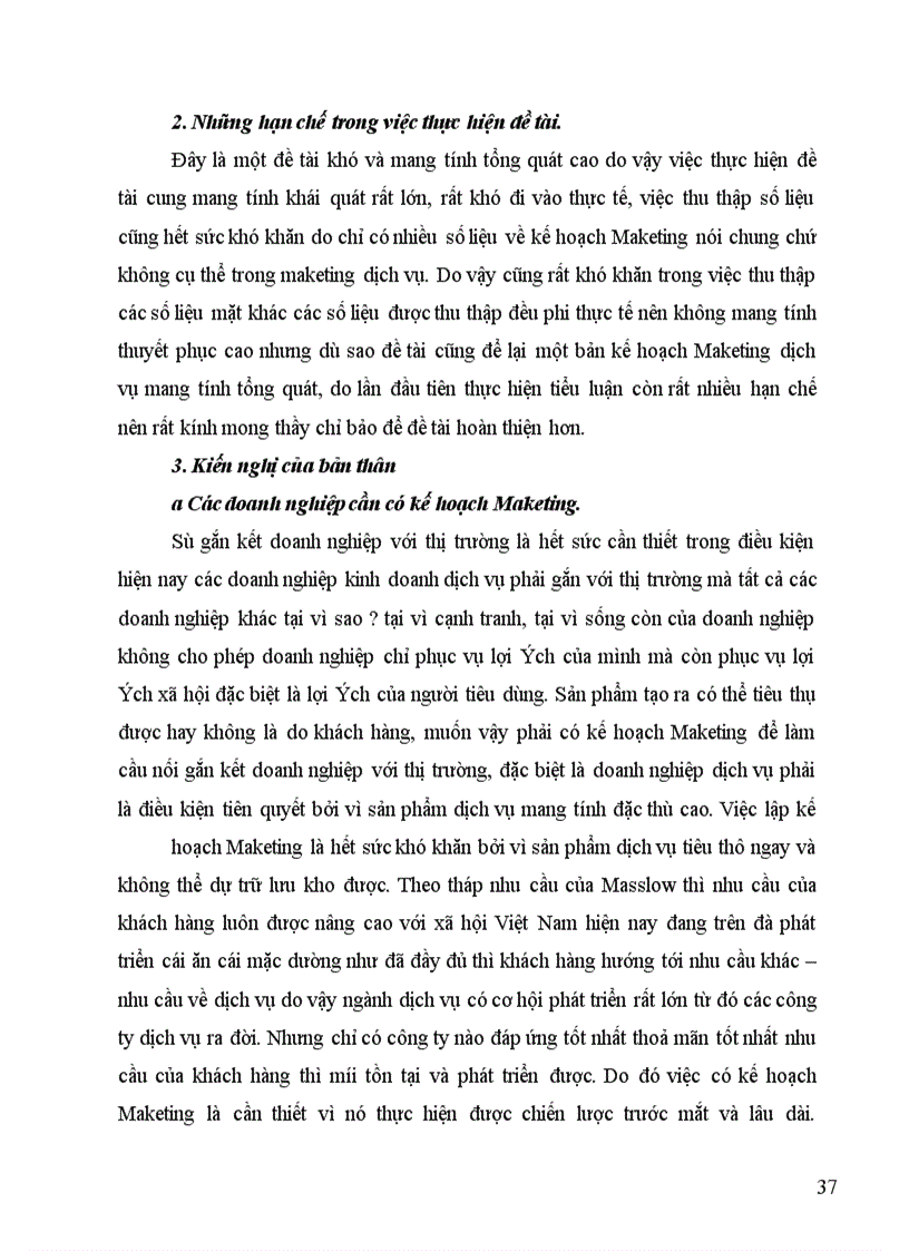 image for page Hiện trạng Marketing trong doanh nghiệp dịch vụ