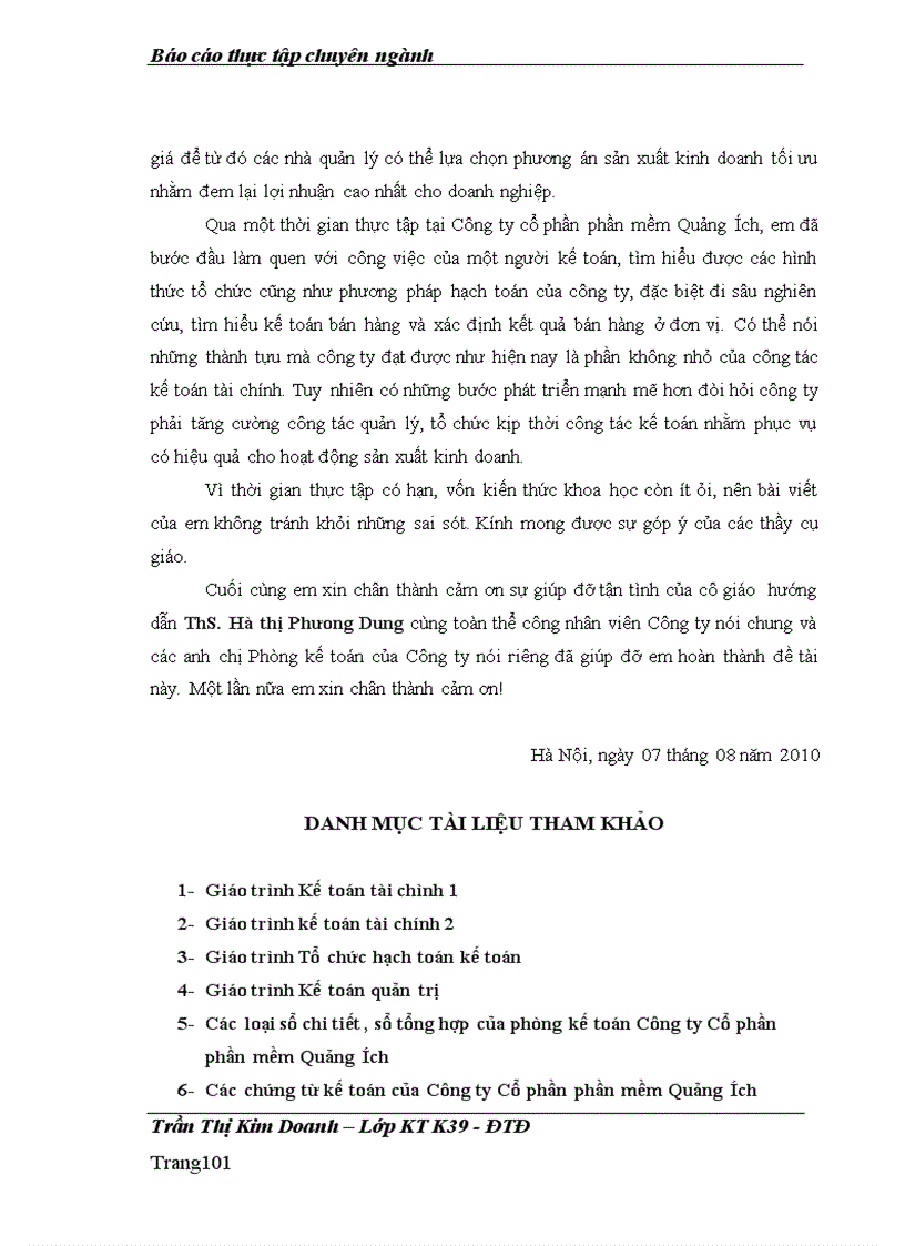 image for page Kế toán thành phẩm và xác định kết quả tiêu thụ tại Công ty cổ phần phần mềm Quảng Ích