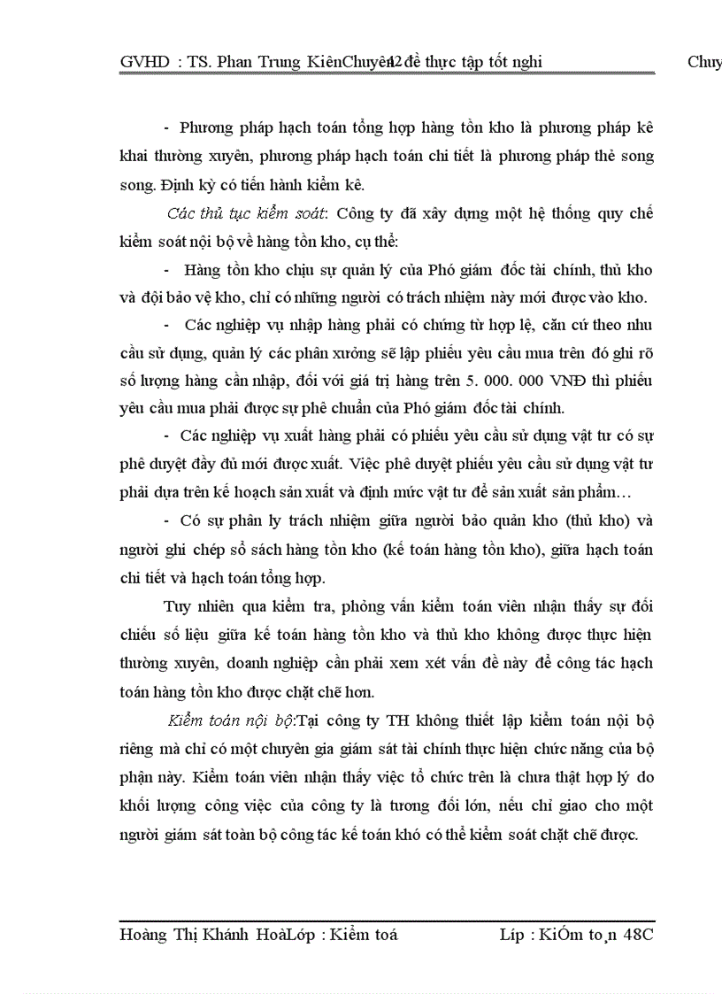 image for page Kiểm toán chu trình hàng tồn kho trong qui trình kiểm toán BCTC do công ty TNHH Kiểm toán APEC thực hiện.