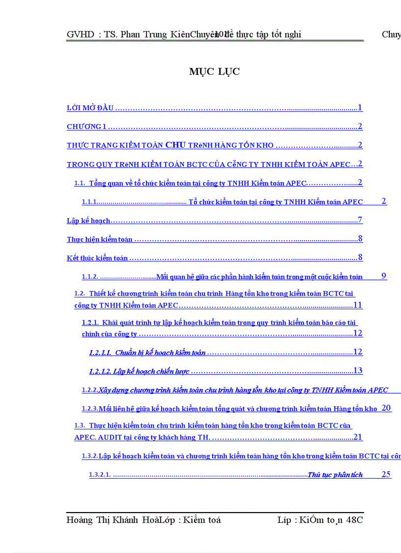 image for page Kiểm toán chu trình hàng tồn kho trong qui trình kiểm toán BCTC do công ty TNHH Kiểm toán APEC thực hiện.