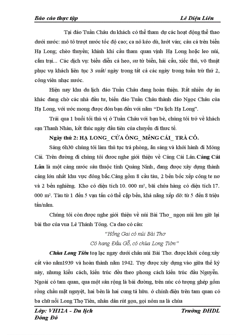 image for page Chất lượng của các dịch vụ du lịch